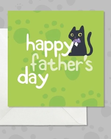 🐈&zwj;⬛💕 Please can customers from the US, Canada &amp; Australia place orders for #Fathersday cards on or before 3 June. Thank you! 💌😻💕 http://pickleandnancy.etsy.com