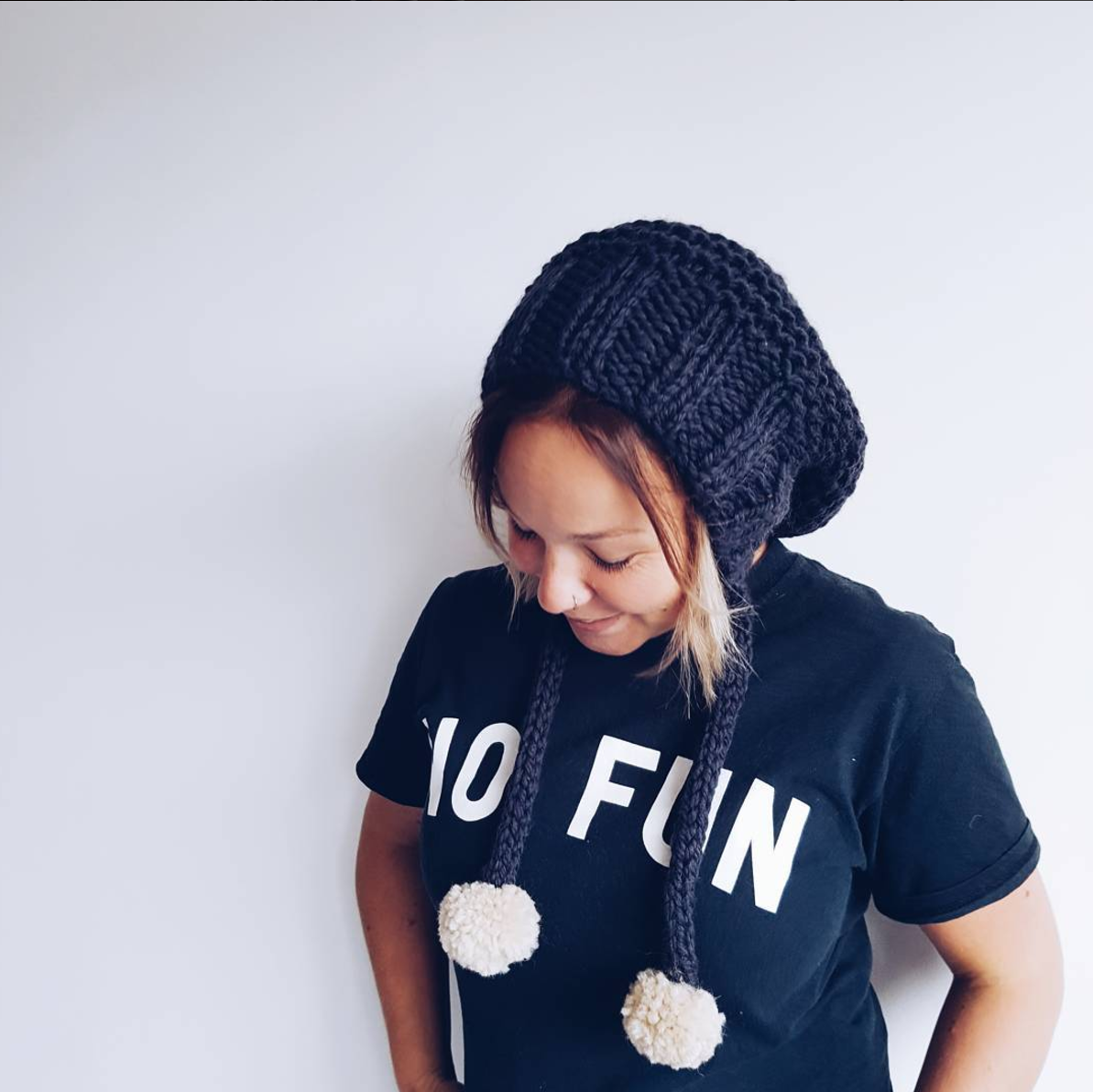 modern pom pom hat
