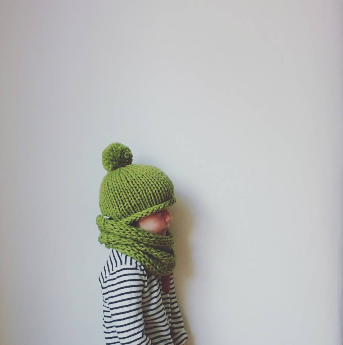 childrens knitted pom pom hats