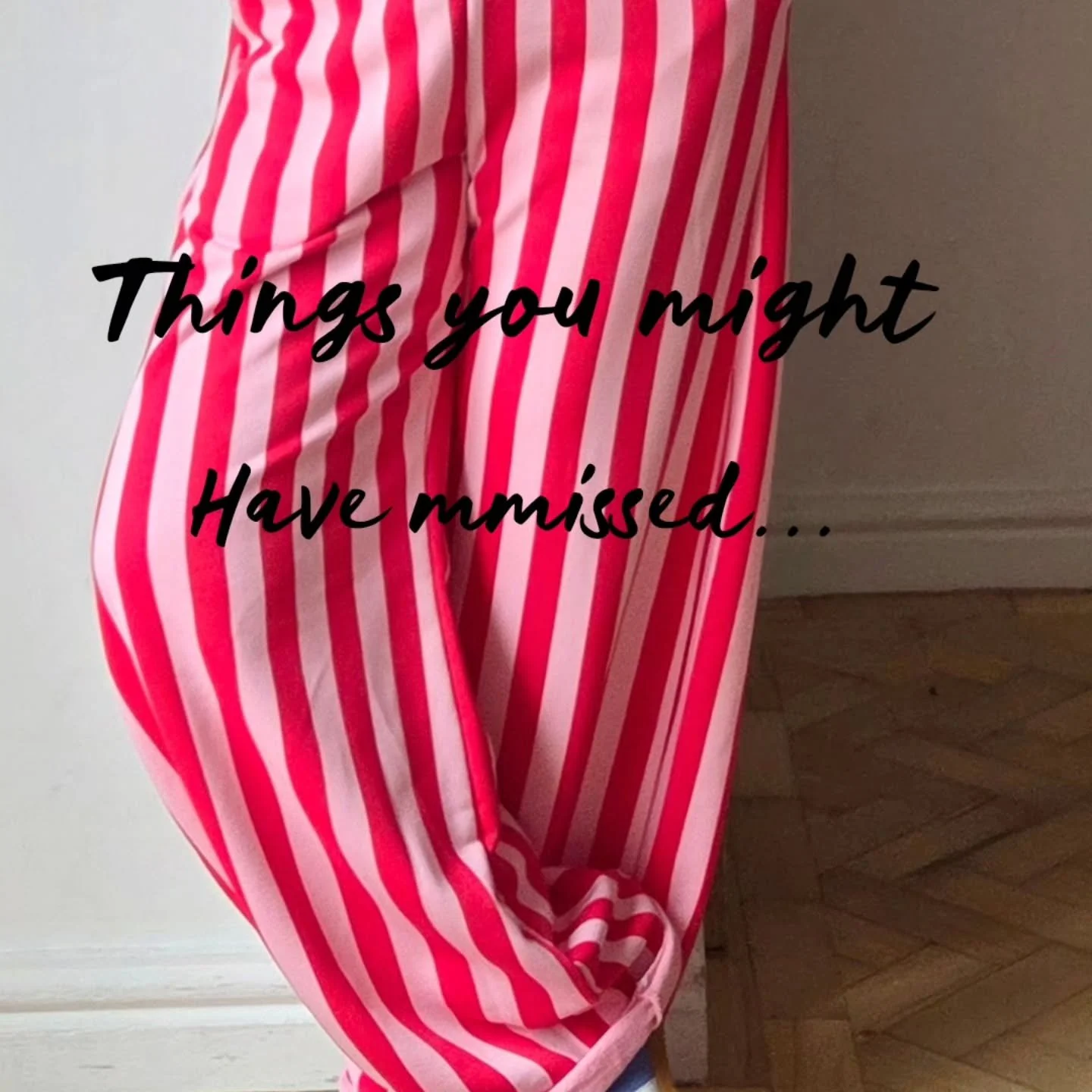 Things you might might have missed recently.

New, last of, restocked!

1 - New in a phat strip joggers
2 - New in Candy pink oversizes knitted vest
3 - new snuggly tee colours bright + bold!
4 - New colour cross front jersey jumpers
5 - Nearly gone 