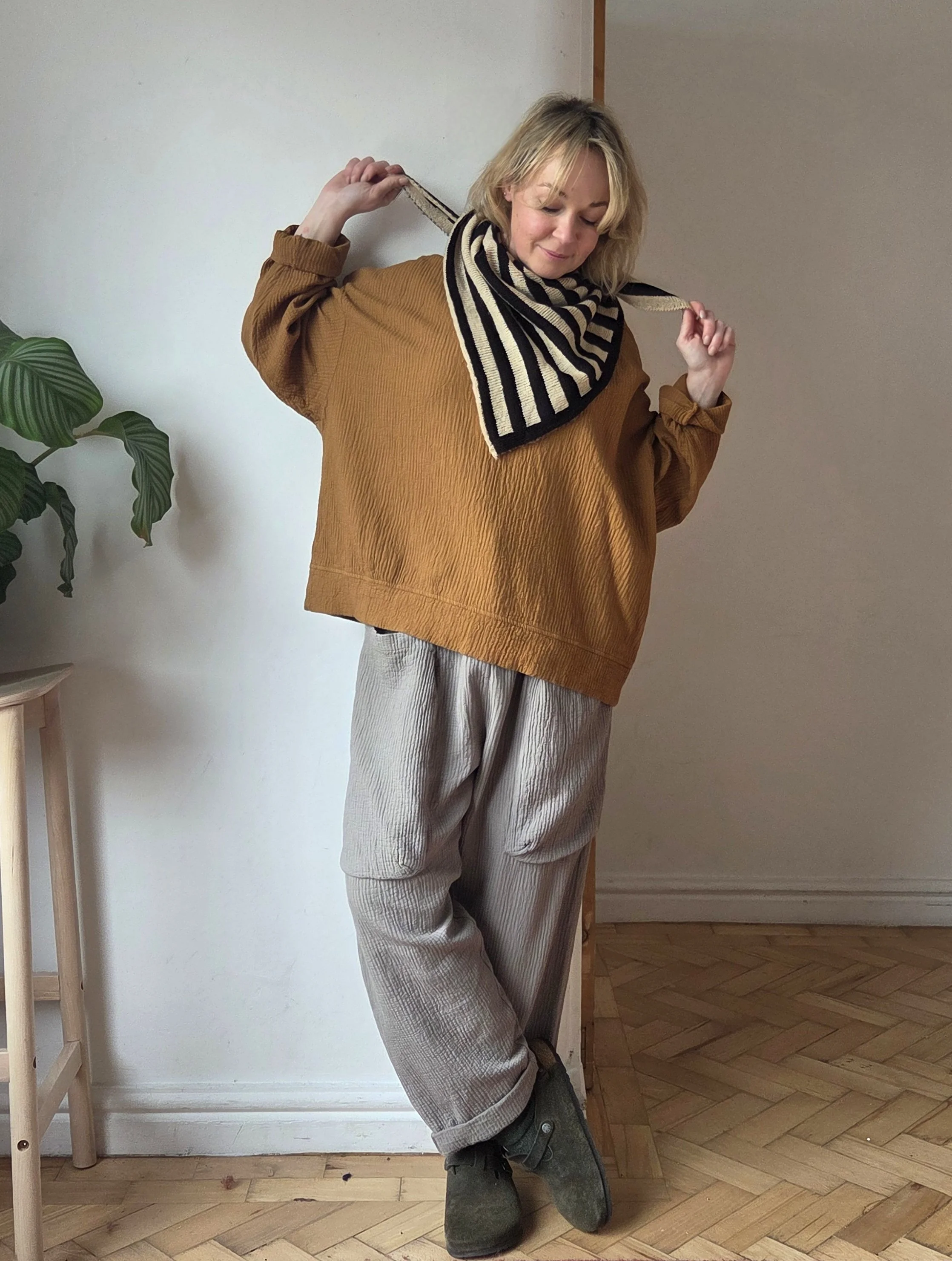 Waffle cotton Sweatshirt