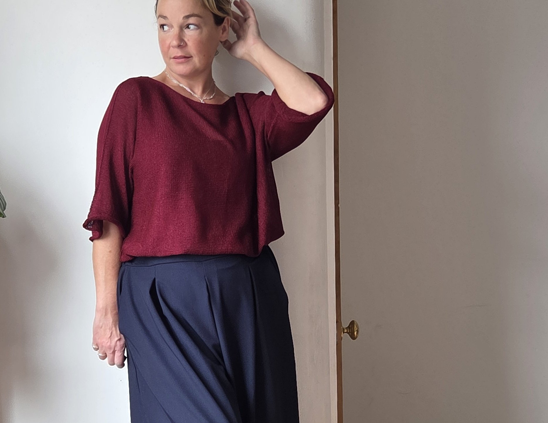 Fine knit top