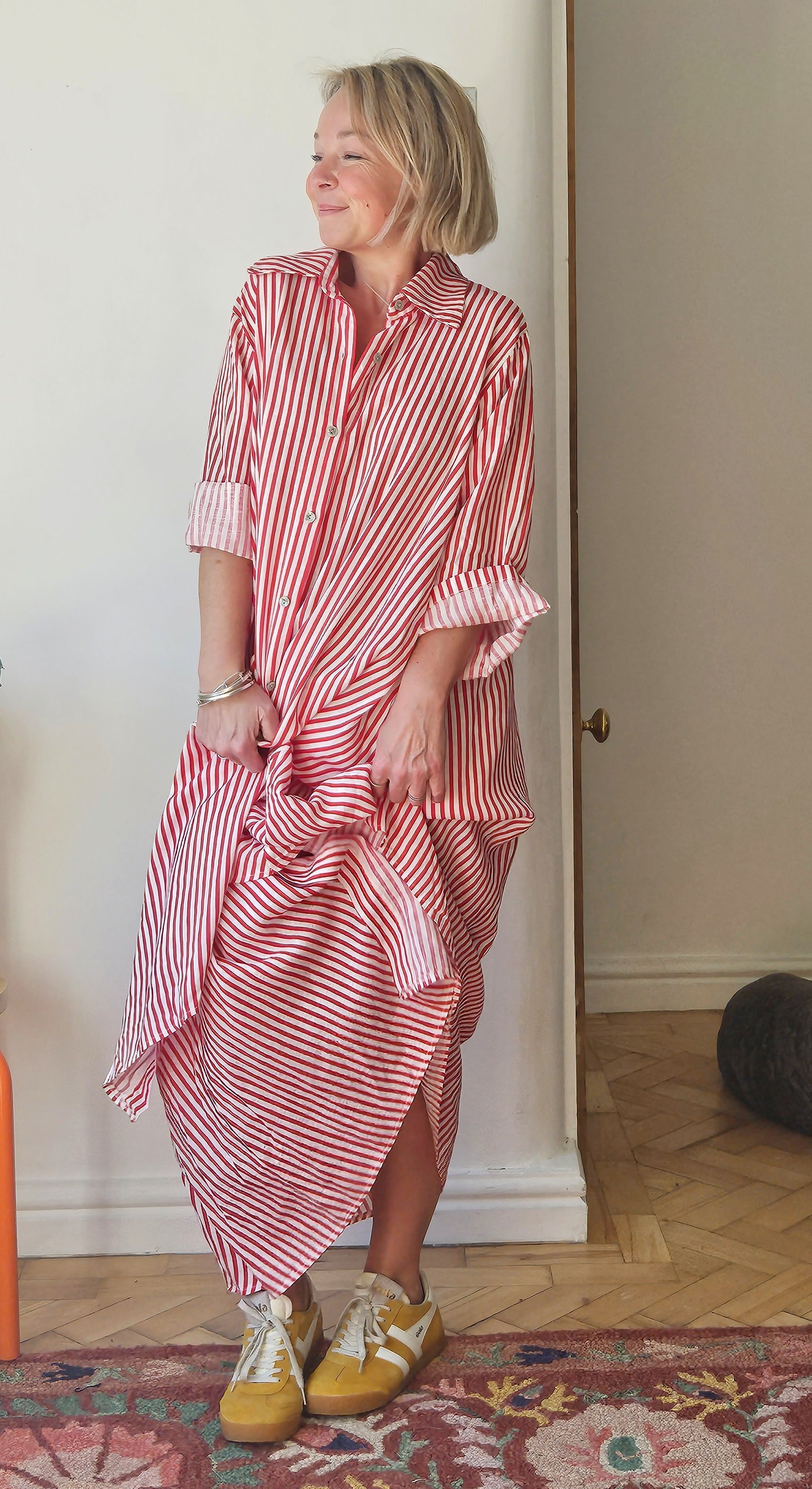 Maxi Linen Shirt Dress
