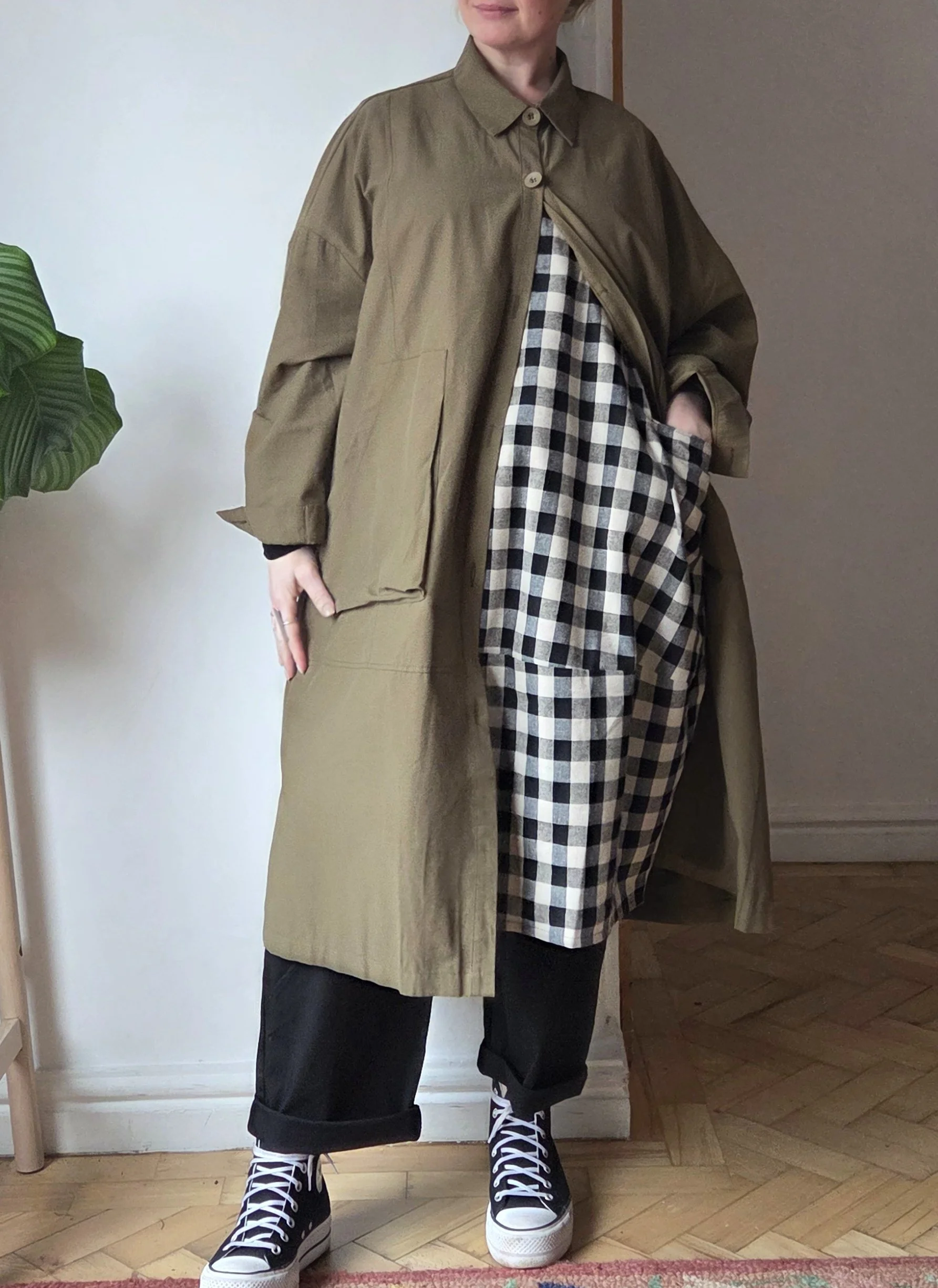 oversized  layering jacket