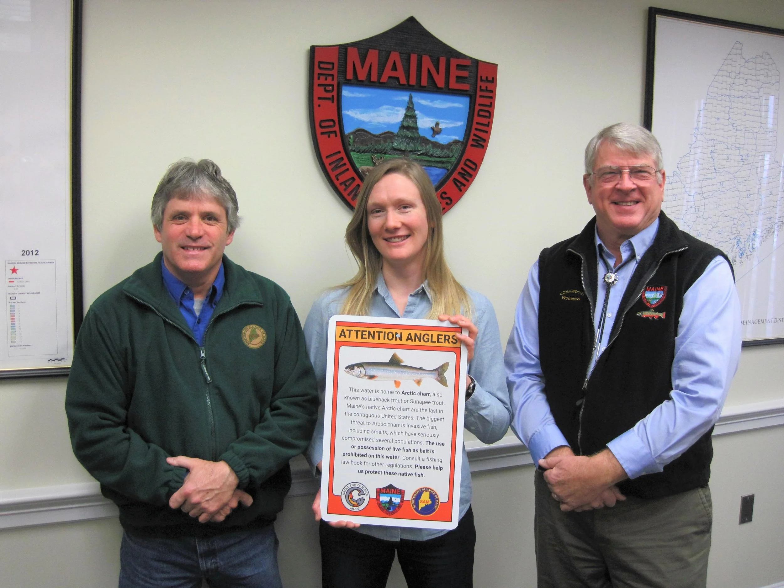 MAINE ARCTIC CHARR  SIGN