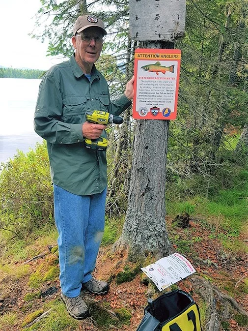 Littel Enchanted Pond. Former MDIFW Commissioner Bucky Owen.jpg