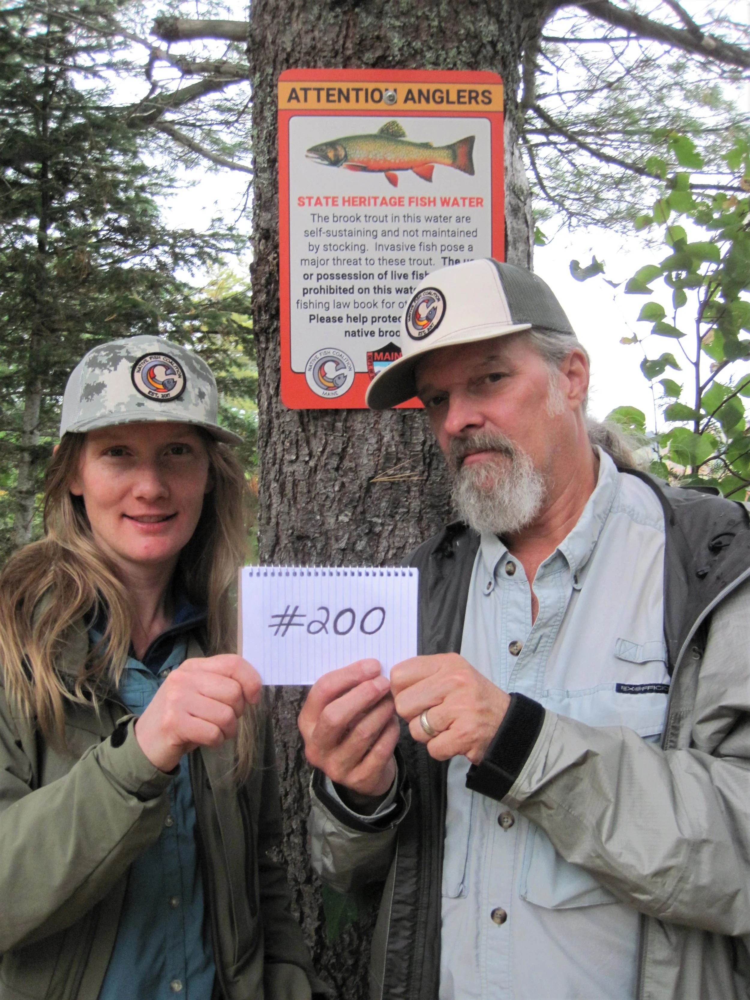 200th Maine Water Gets State Heritage Fish Sign