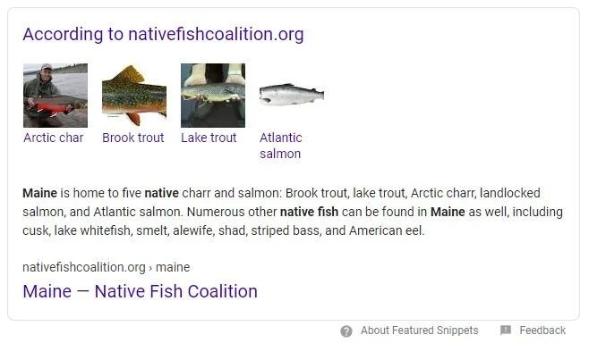 "Native Fish" Google Search