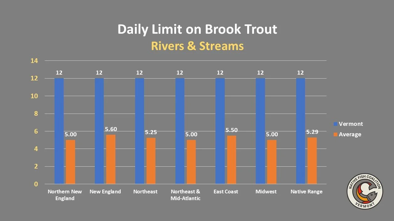Vermont's Daily Limit on Brook Trout in River and Streams: How High is Too High?
