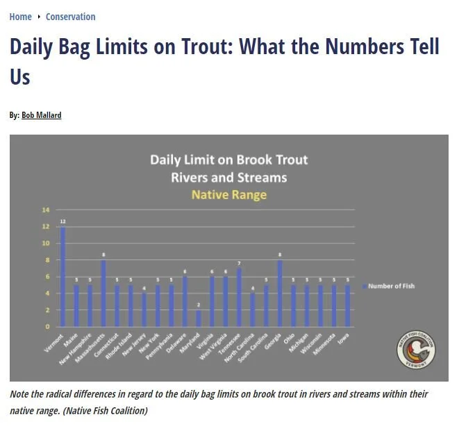Native Fish Coalition Executive Director Bob Mallard on Bag Limits (MidCurrent)
