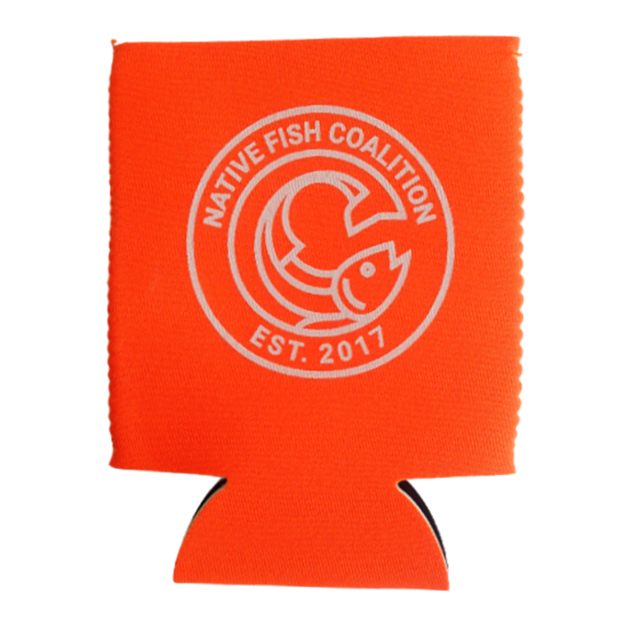 New NFC Koozie: Orange/White 3mm Neoprene 