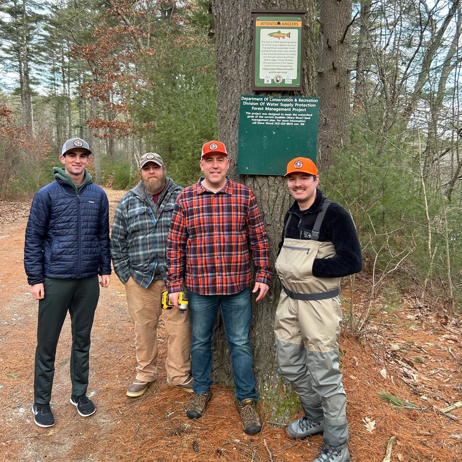 Swift River in Massachusetts Gets Brook Trout Redd Signs