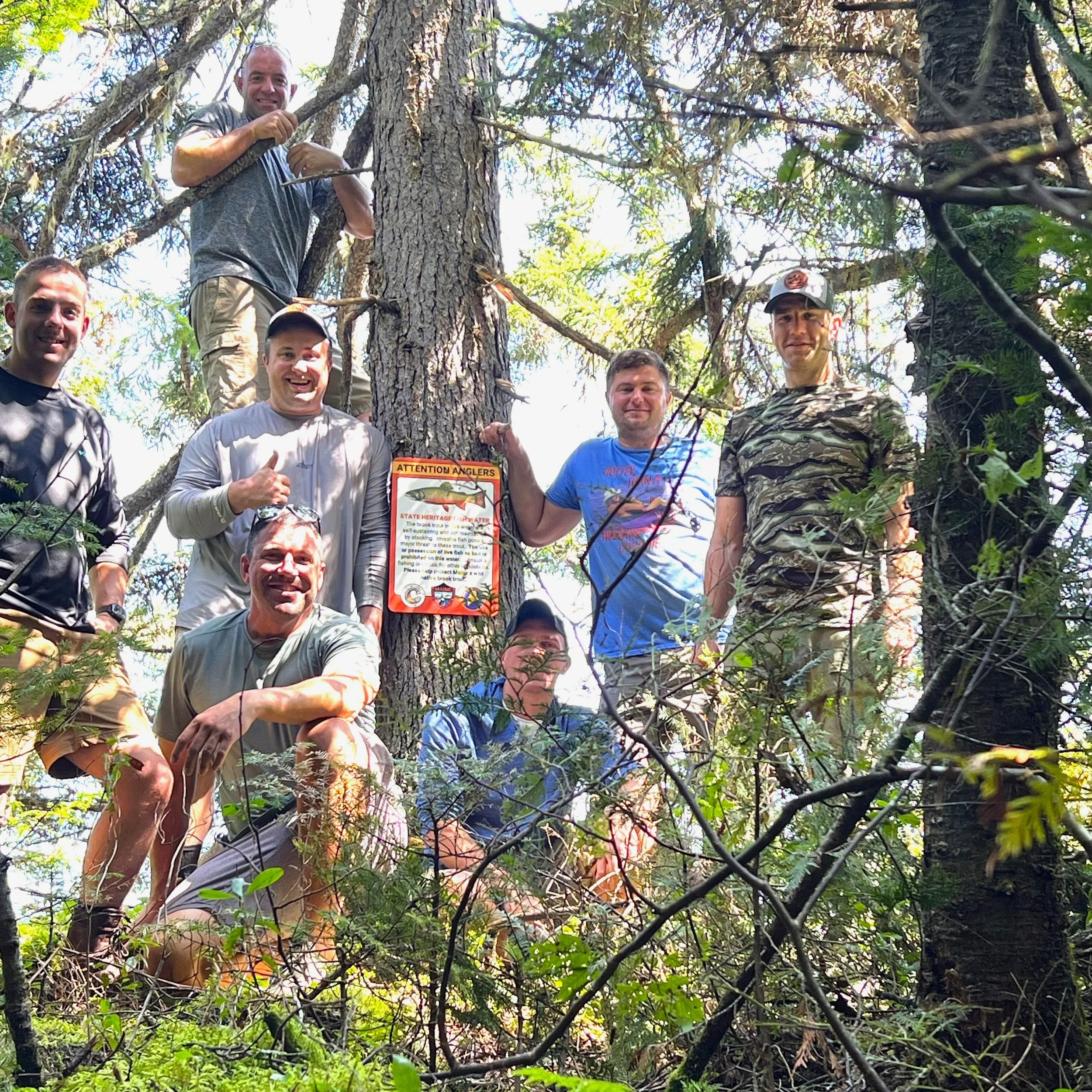 Maine Air National Guard Operation Reboot Outdoors Posts State Heritage Fish Sign...