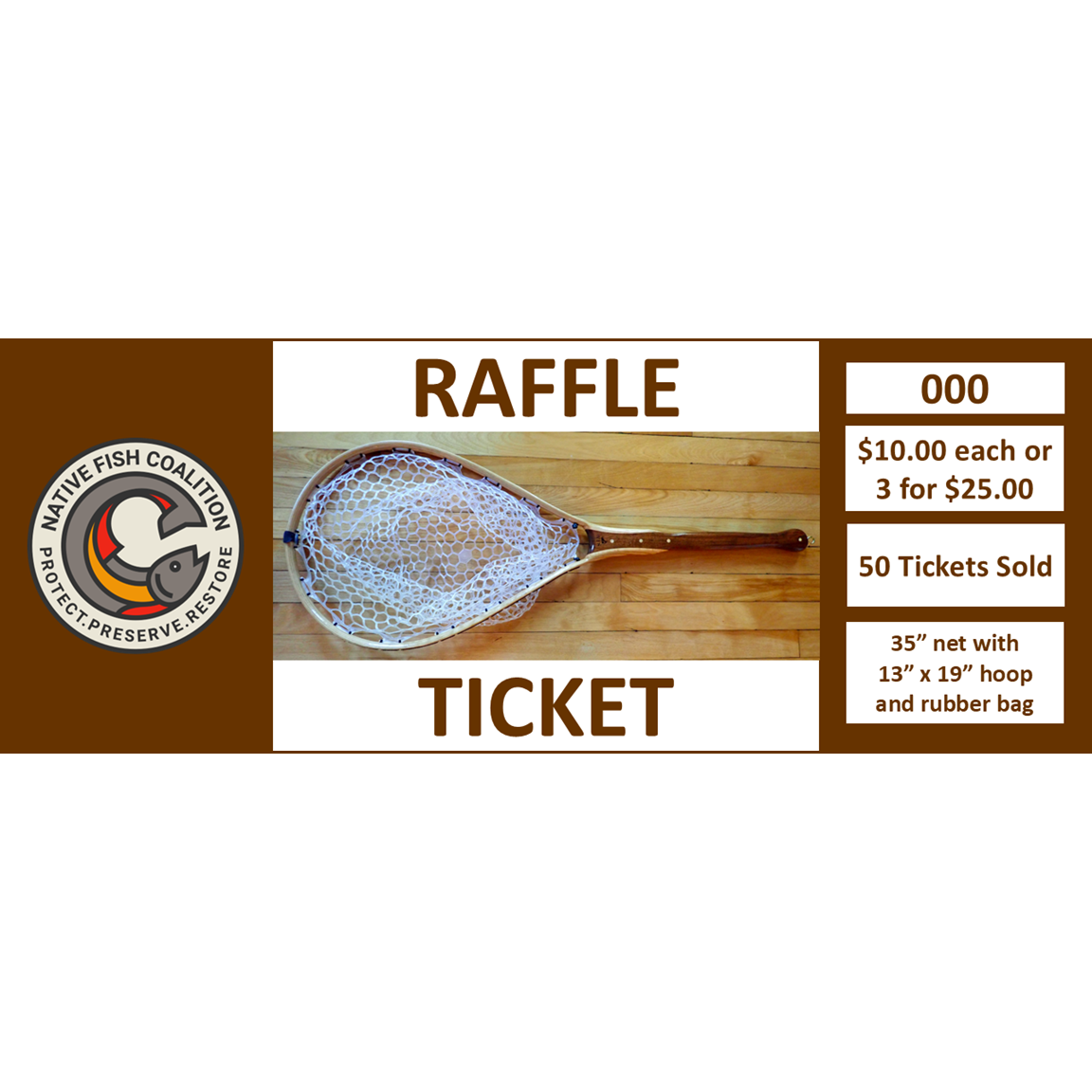 Long Handle Net Raffle: Only a Few Tickets Left...