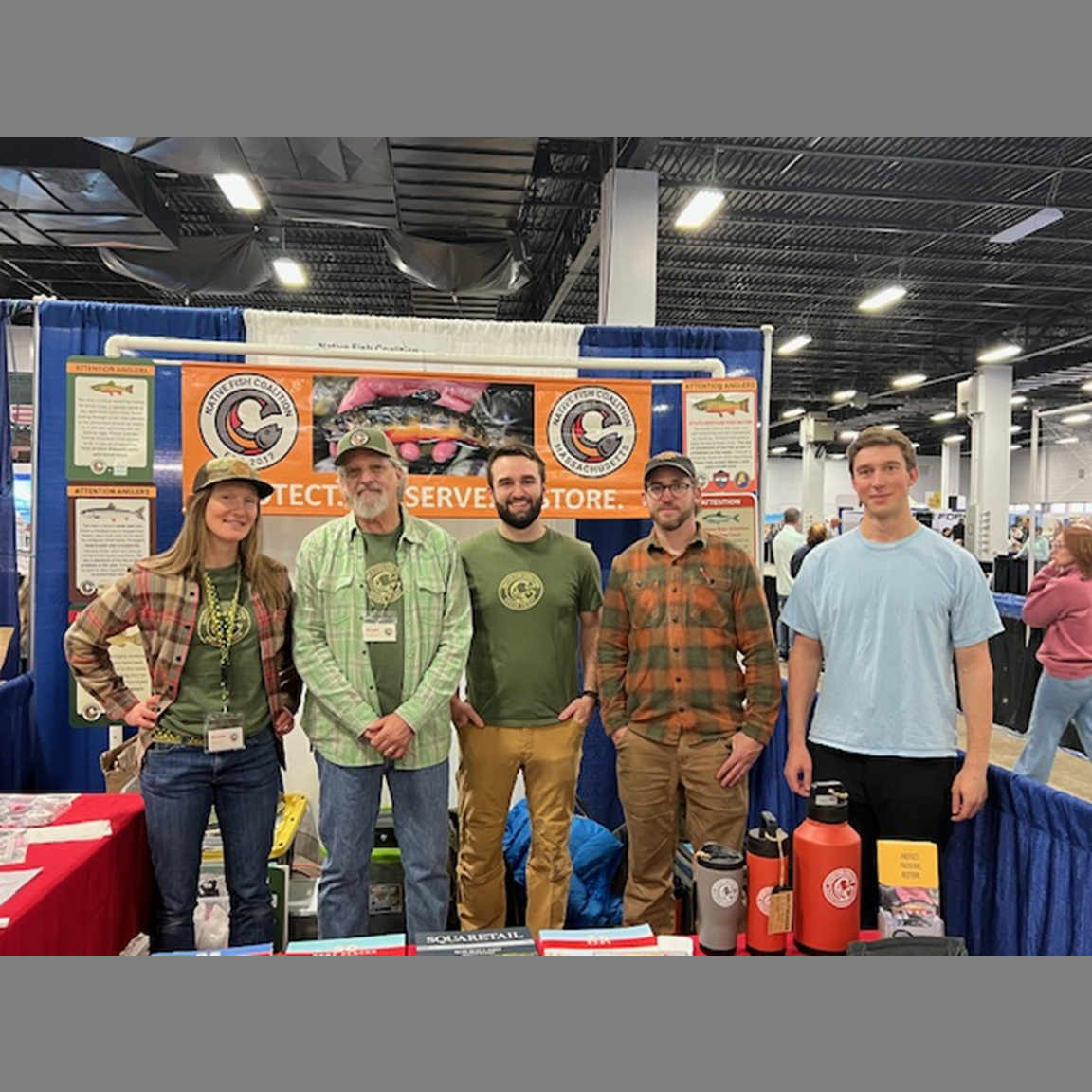 NFC Tables at The Fly Fishing Show in Marlborough, Massacusetts...