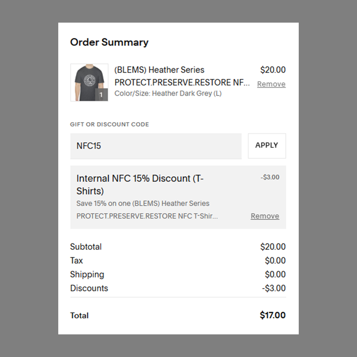 Board Member Discounts (NFC Merchandise)