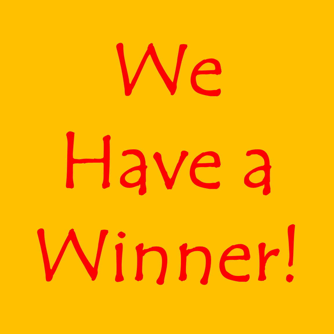 APRIL MEMBERSHIP DRIVE PRIZE WINNER