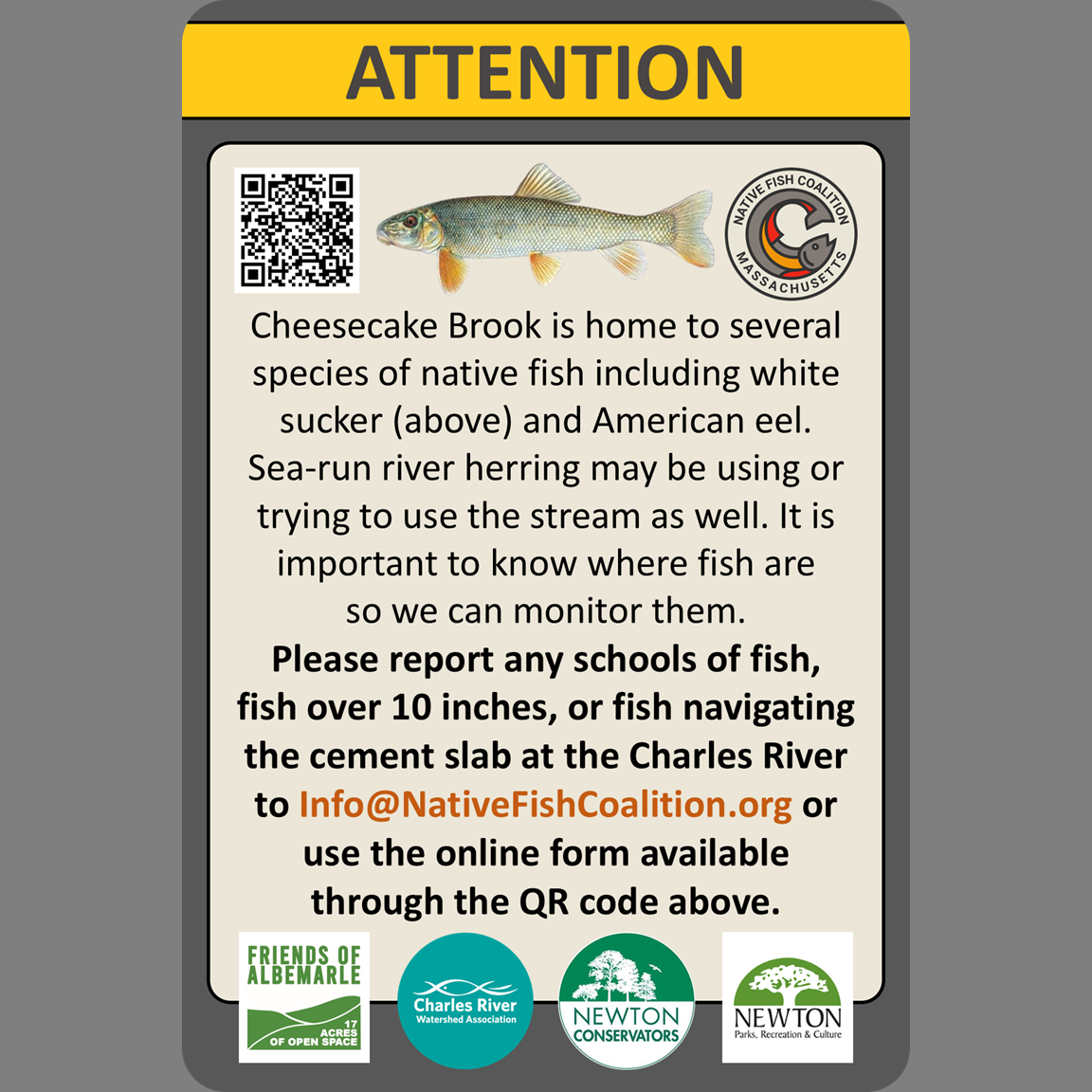 Massachusetts NFC to Use Volunteers to Help Monitor Fish at Cheesecake Brook...