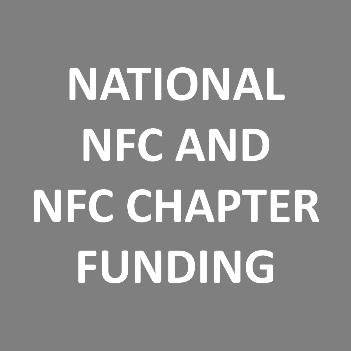 National NFC and Chapter Funding