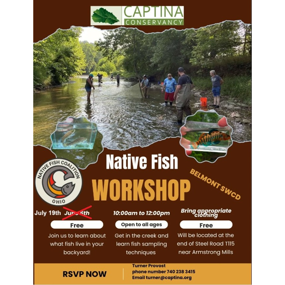 Ohio NFC to Conduct Seining Event at Captina Creek...