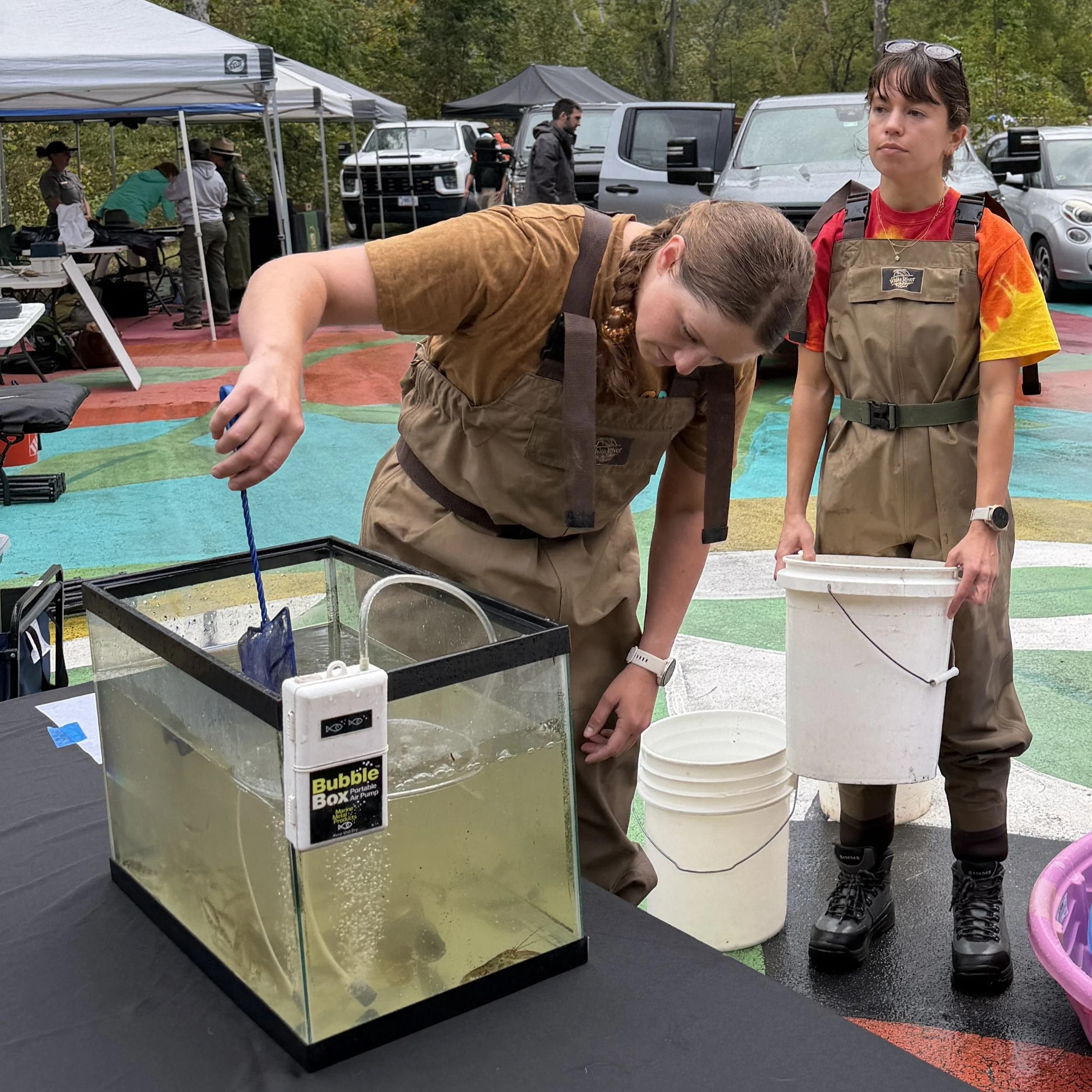 OH NFC Attends Sturgeon Release at Cuyahoga Valley National Park...  