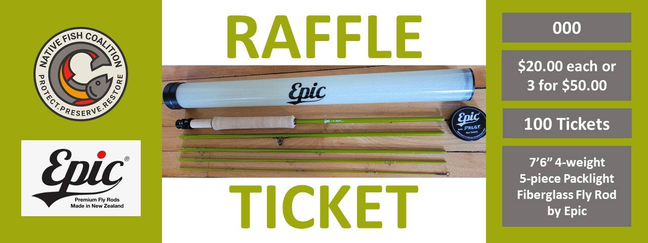 Raffle: Epic 4-Weight Packlight Fly Rod — Native Fish Coalition