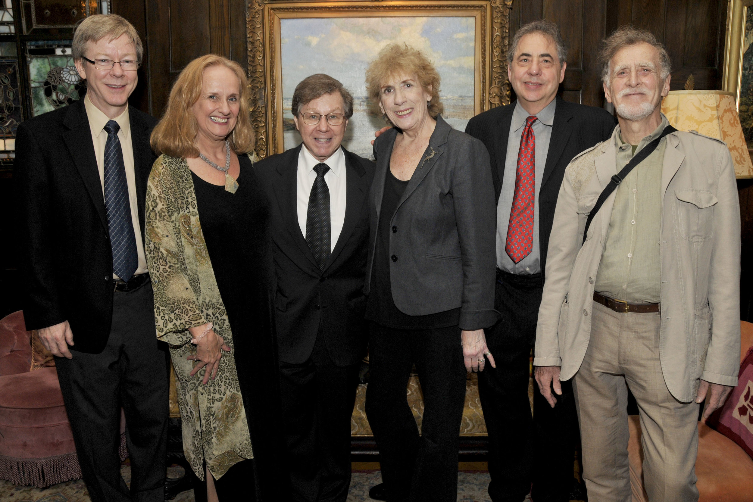 Pictured at the 2009 Encompass New Opera Theatre Jazz Gala are Pat Cook, Artistic Director of the BMI Lehman Engel Musical Theatre Workshop; Nancy Rhodes, Artistic Director of the Encompass New Opera Theatre; Maury Yeston; BMI’s Jean Banks; Frank Evans, Workshop Special Events Coordinator; and Morton Banks.