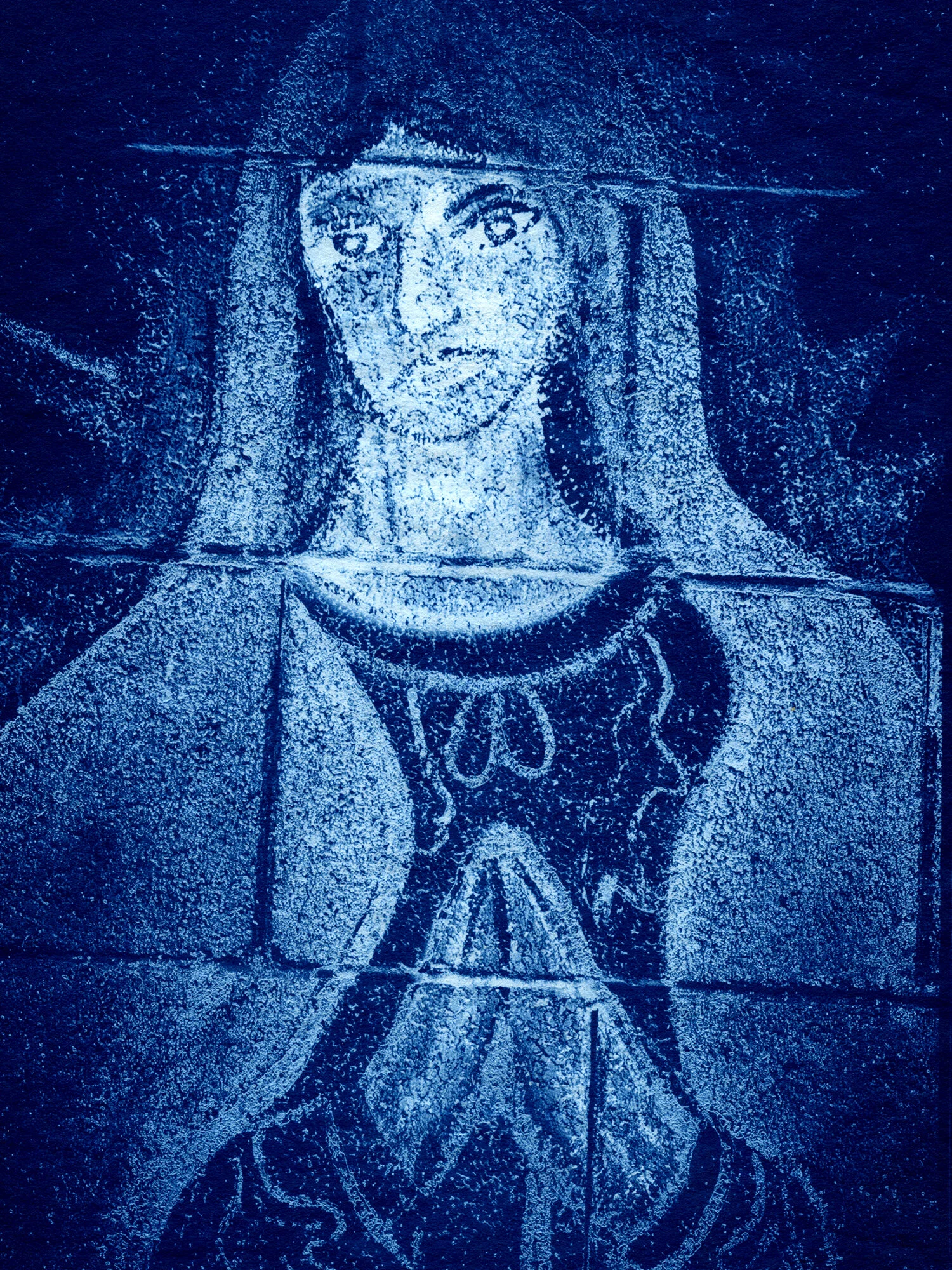 MaryOnWallCyano.jpg