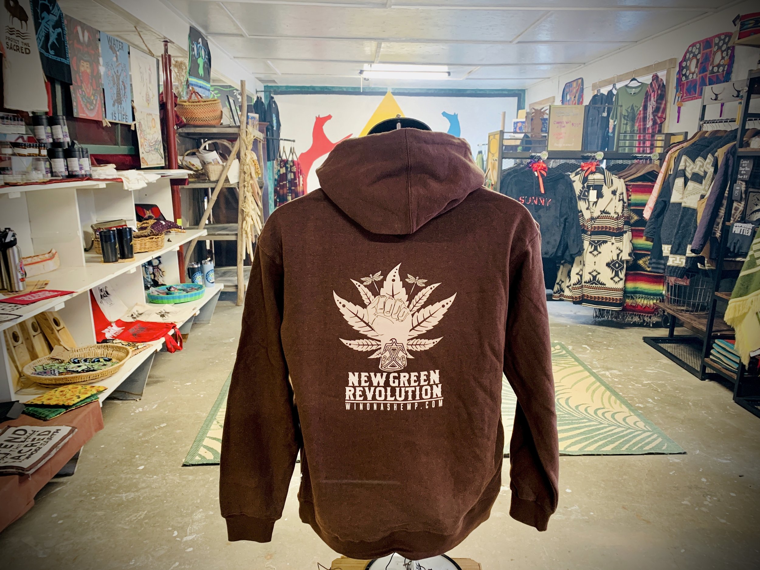 Our Bark colored Unisex Hemp Pull Over Hoodies