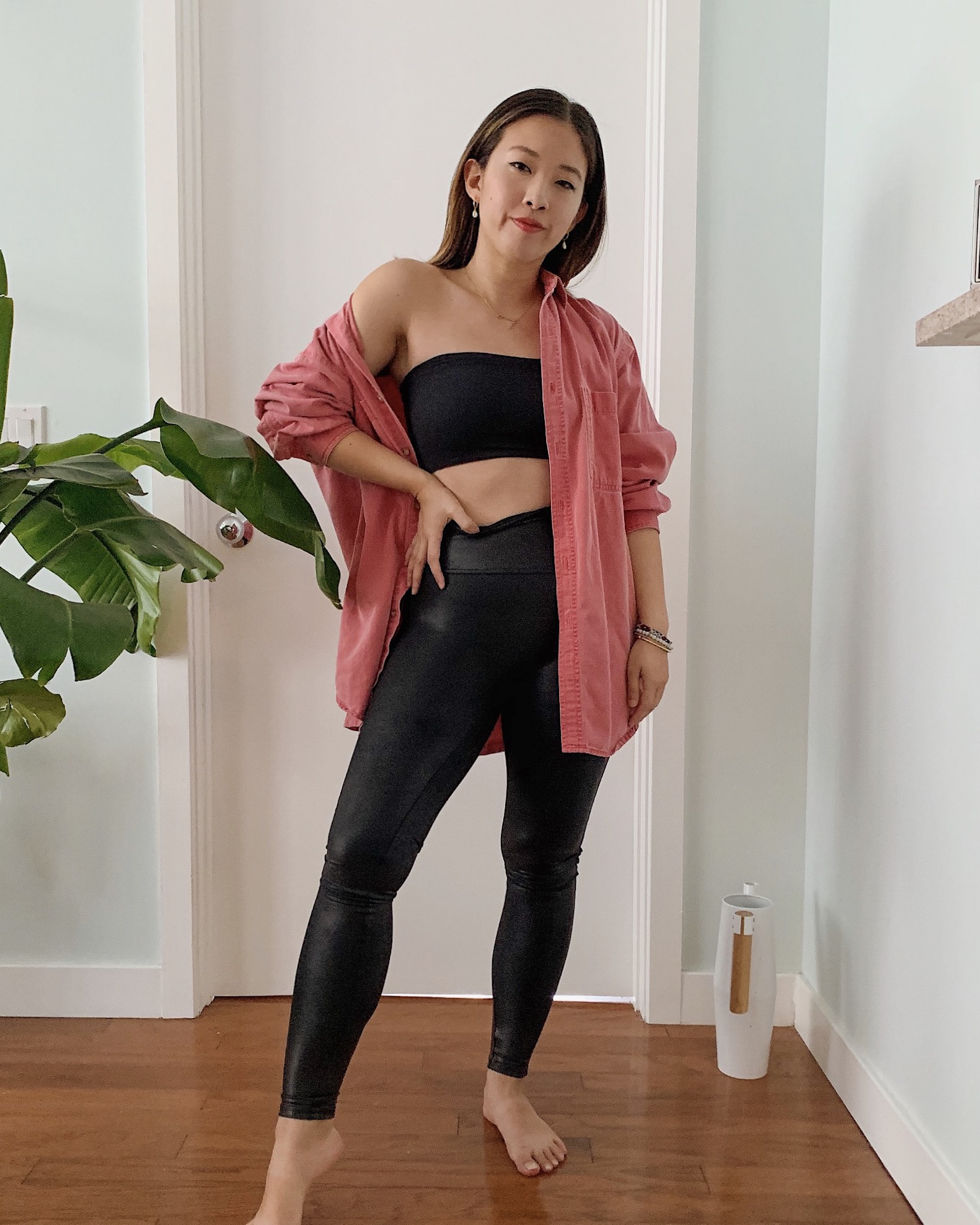 How to Style Faux Leather Leggings! - Lazzzy Sundaze