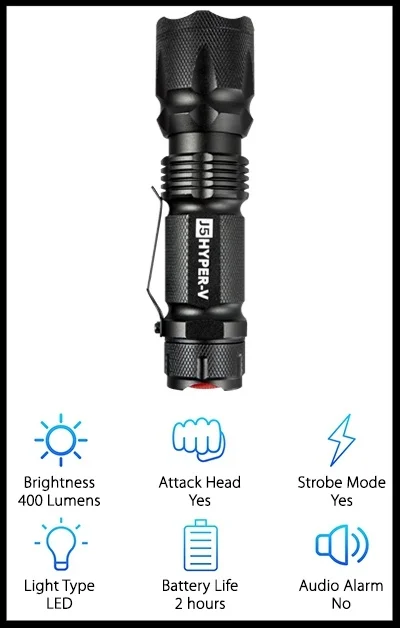 J5 tactical mini flashlight best self defense tool for the handicapped