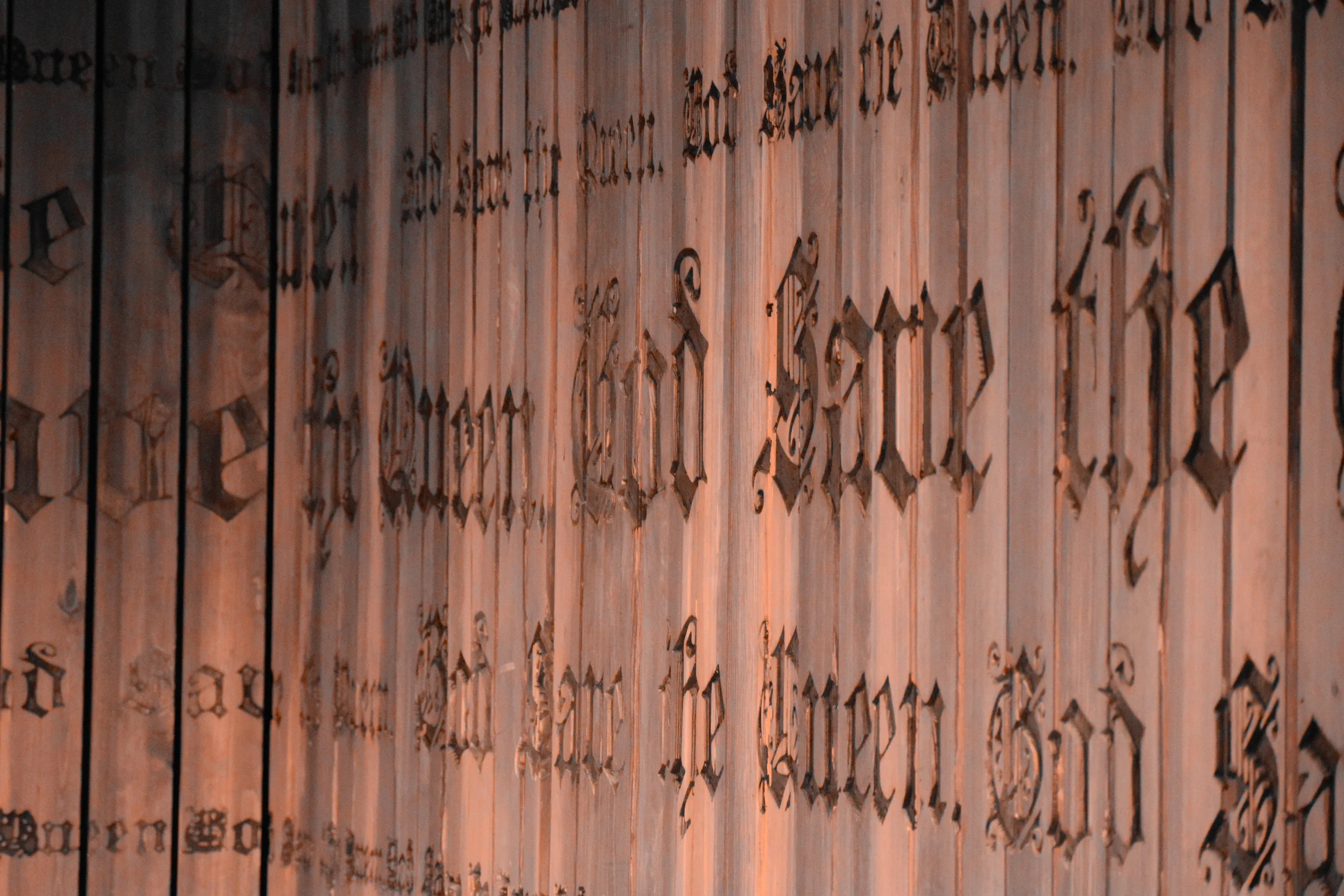Mary Stuart - The Wall Carving Closeup