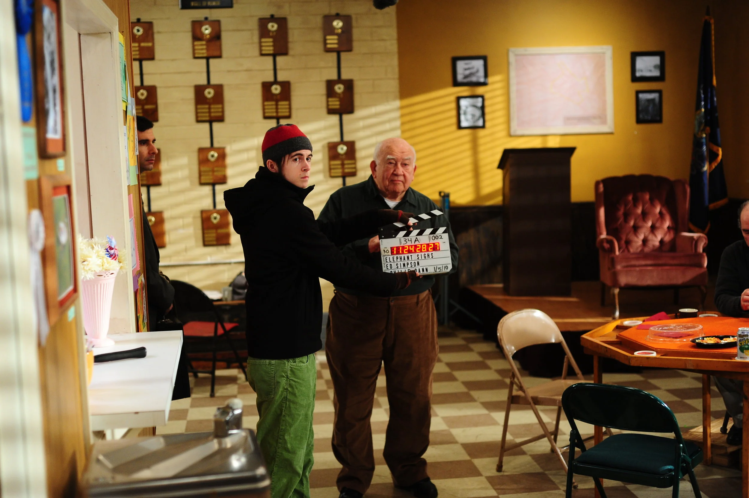 Elephant Sighs - On Set