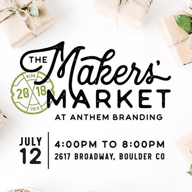 Come join @jaspersocialclub tonight at @anthembranding for the 2018 Makers&rsquo; Market.