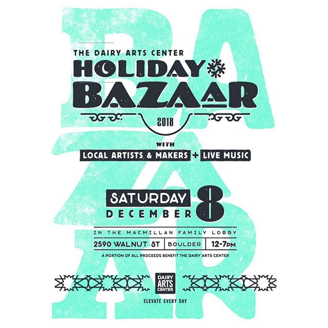 Come visit @jaspersocialclub at the @dairyarts Holiday Bazaar tomorrow! The Dairy is hosting lots of local artists and makers, and launching some fun events.