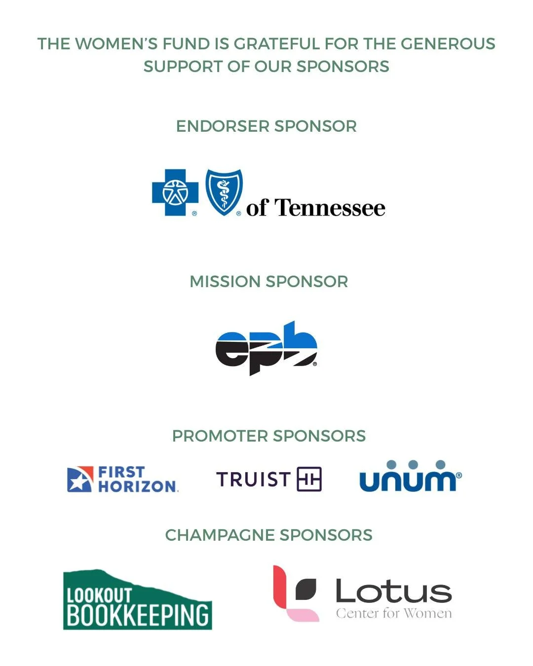 Voices is officially sold out, and behind every successful event is a group of incredible supporters. Thank you to our sponsors for making it all possible!