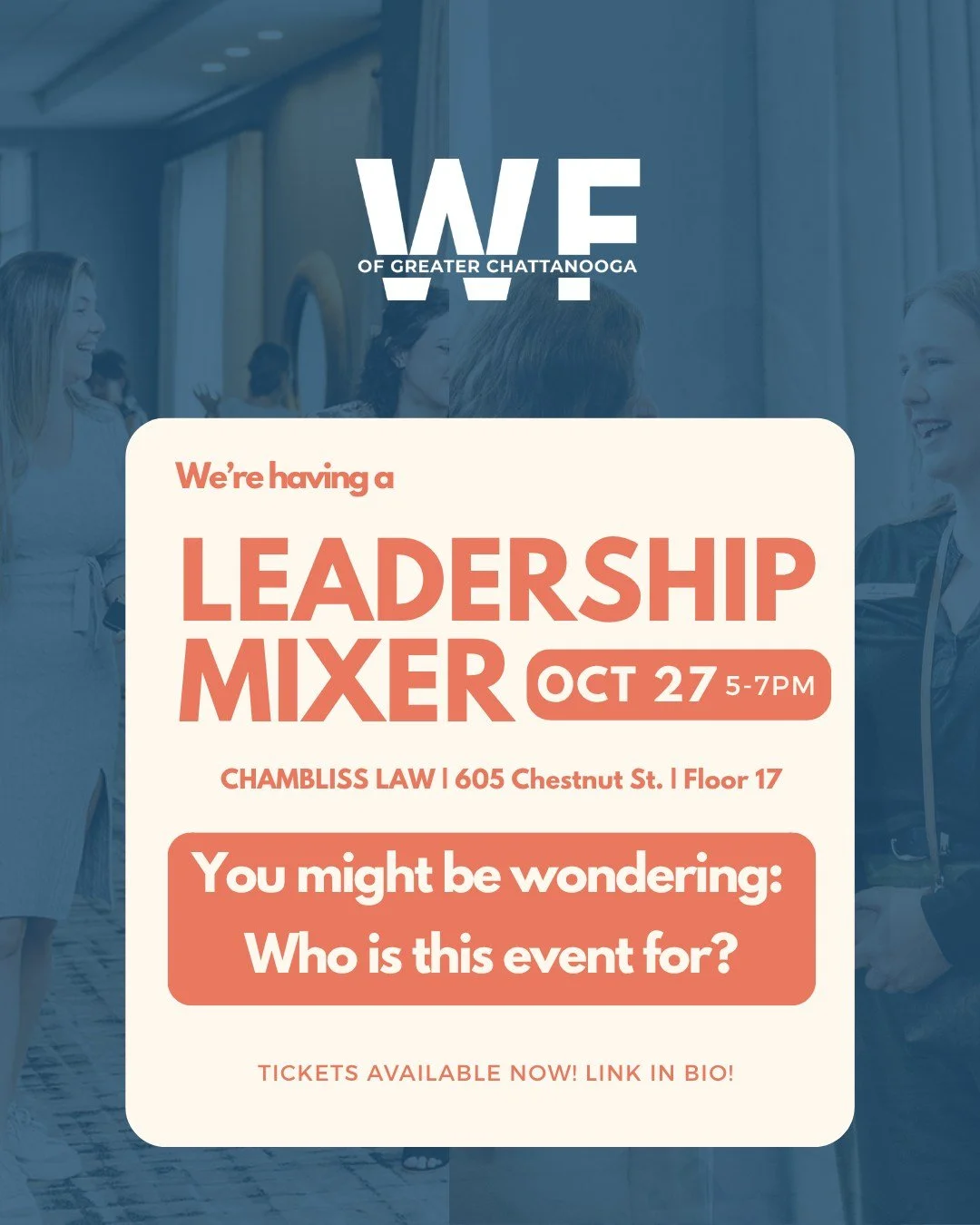 📆 We hope you'll join the Women's Fund Leadership Collaborative on Tuesday, October 27 for a Leadership Mixer. Tickets are still available, link in bio.

👭 Attending the Leadership Mixer means you will have a chance to reconnect with familiar faces
