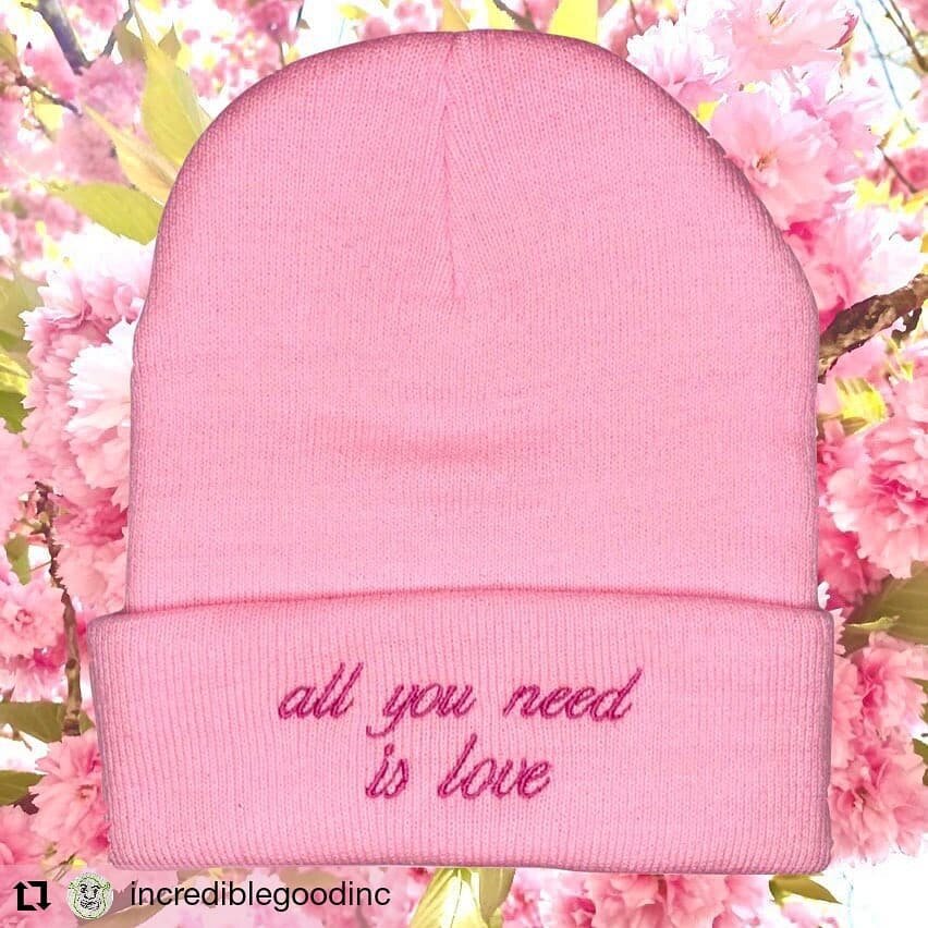 #Repost @incrediblegoodinc
&bull; &bull; &bull; &bull; &bull; &bull;
Happy Earth Day 🌎🌿
New All You Need Is Love hat is now available + use promo code FREESHIP to get free shipping on all US orders 💌
(Link in bio)
.
.
#earthday #cherryblossom #all