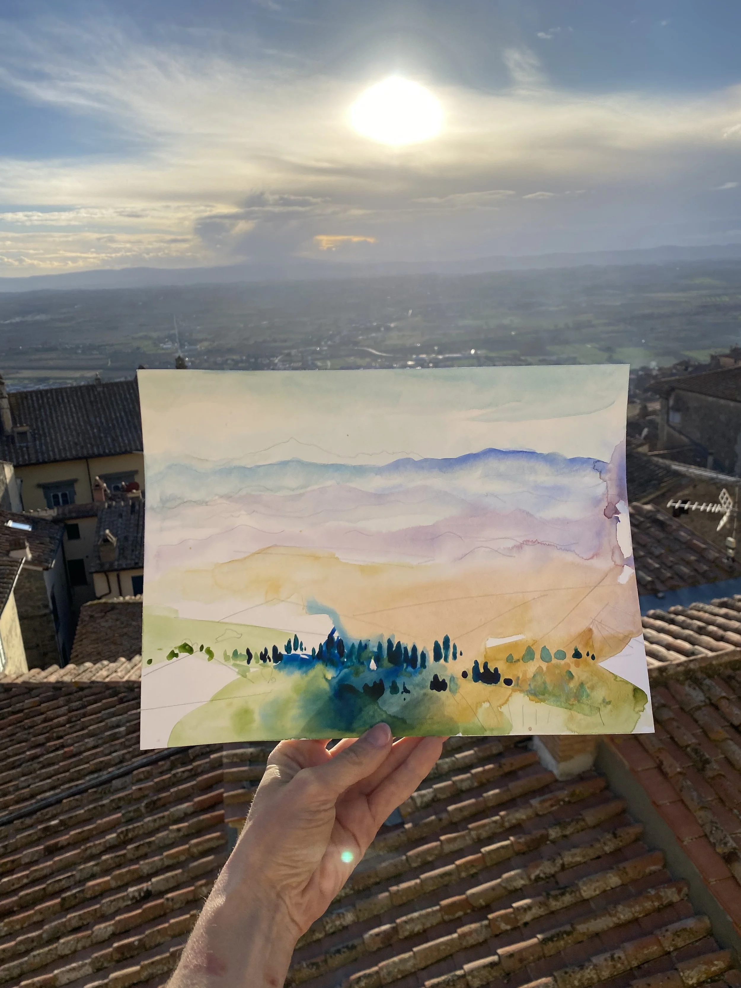 Christophillis_Cortona Valley No. 2_Watercolor on Paper_plein air_9_ X 12__plein air.jpeg