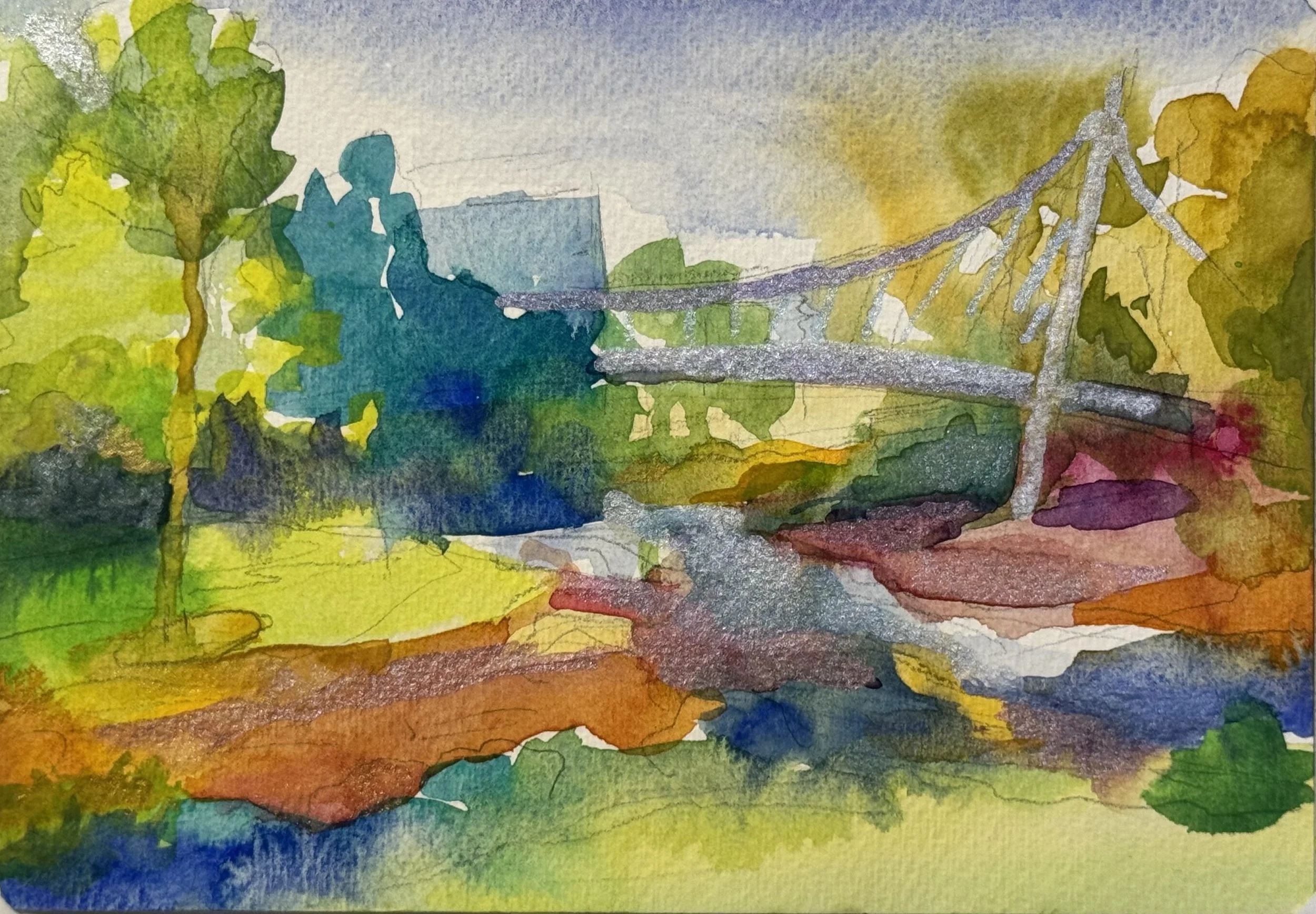 Christophillis_Falls Park No. 6_Watercolor and Graphite on Paper_5_ X 7_.jpeg