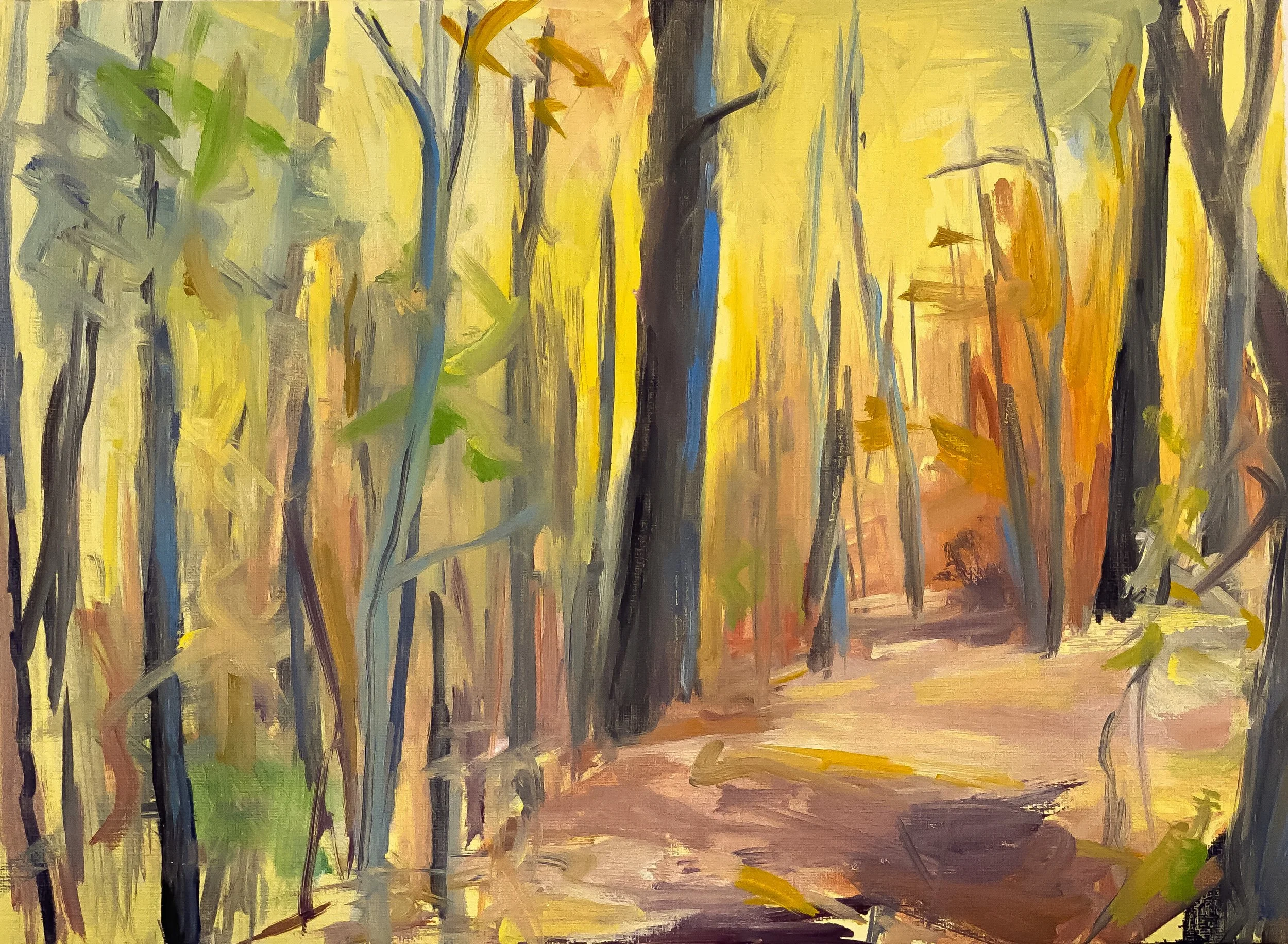 Christophilis_Walden Pond No. 5_Oil on Paper_12X9.jpeg