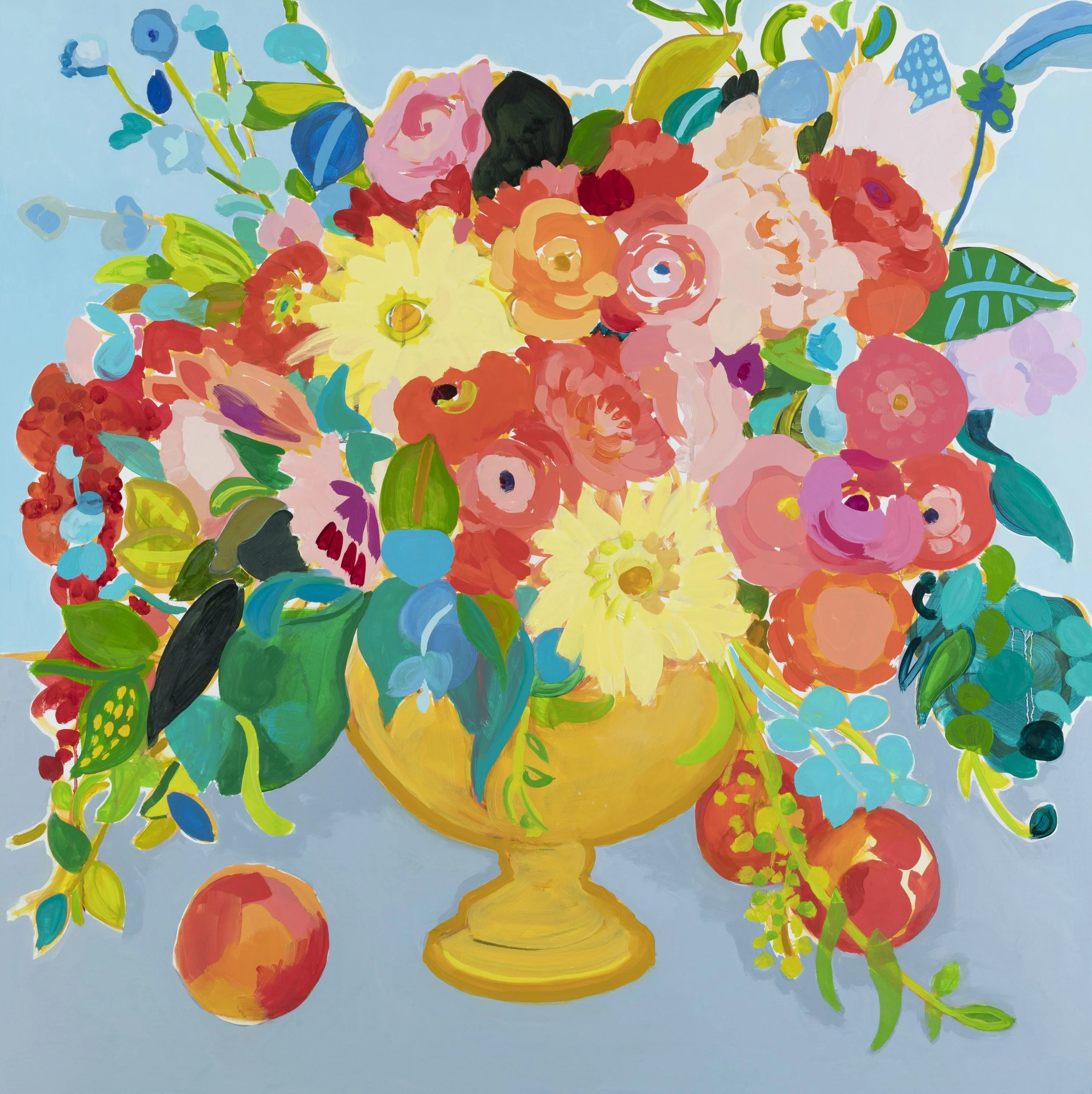 Christophillis_Peonies and Peaches_Oil on Linen_36%22 X 36%22.jpg