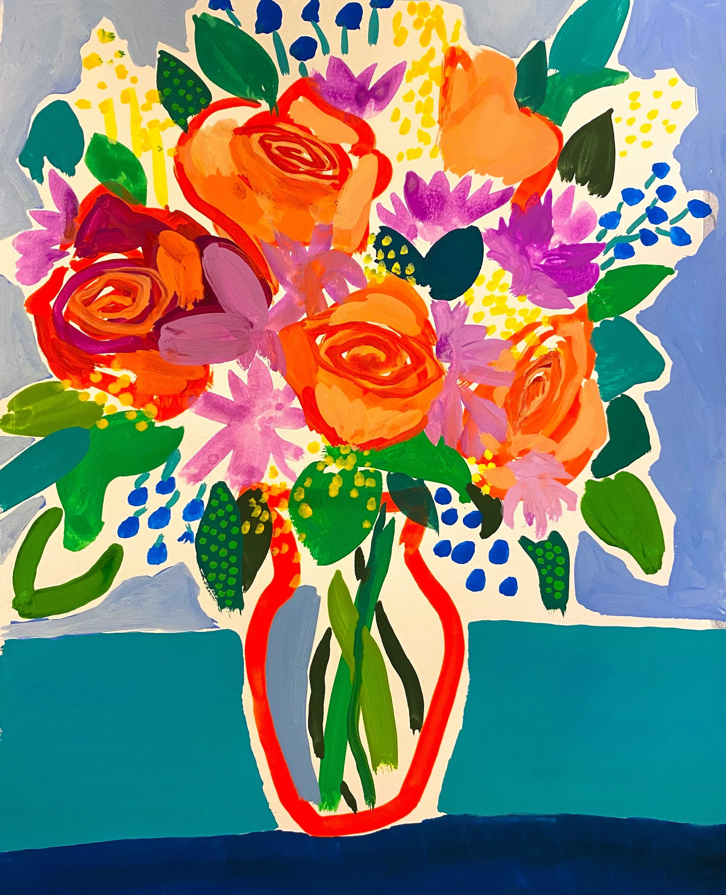 Christophillis_Springtime is Happening No. 1_Gouche on Paper_14%22 X 11%22.jpg