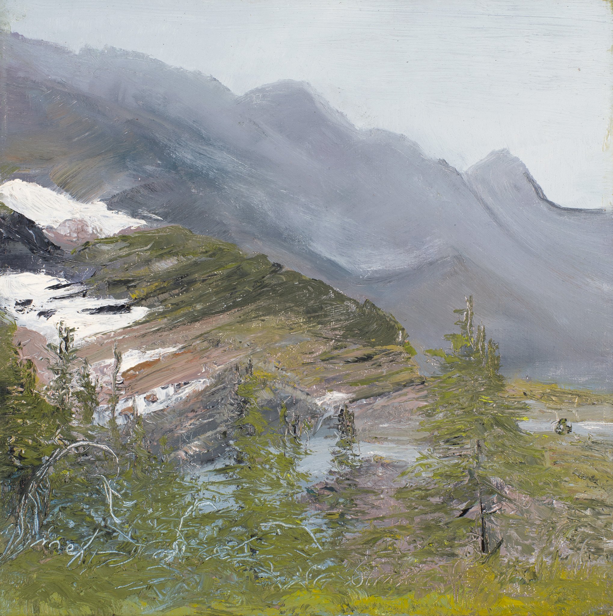 Alpine Lakes 12_ x 12_ oil on panel, Mary Edna Fraser, Glacier National Park 2015_15in.jpg