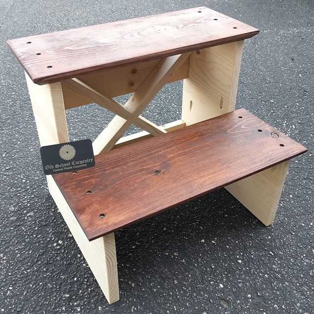 Kids step stools for Jiu-jitsu school!
-Created by #OldSchoolCarpentryWI