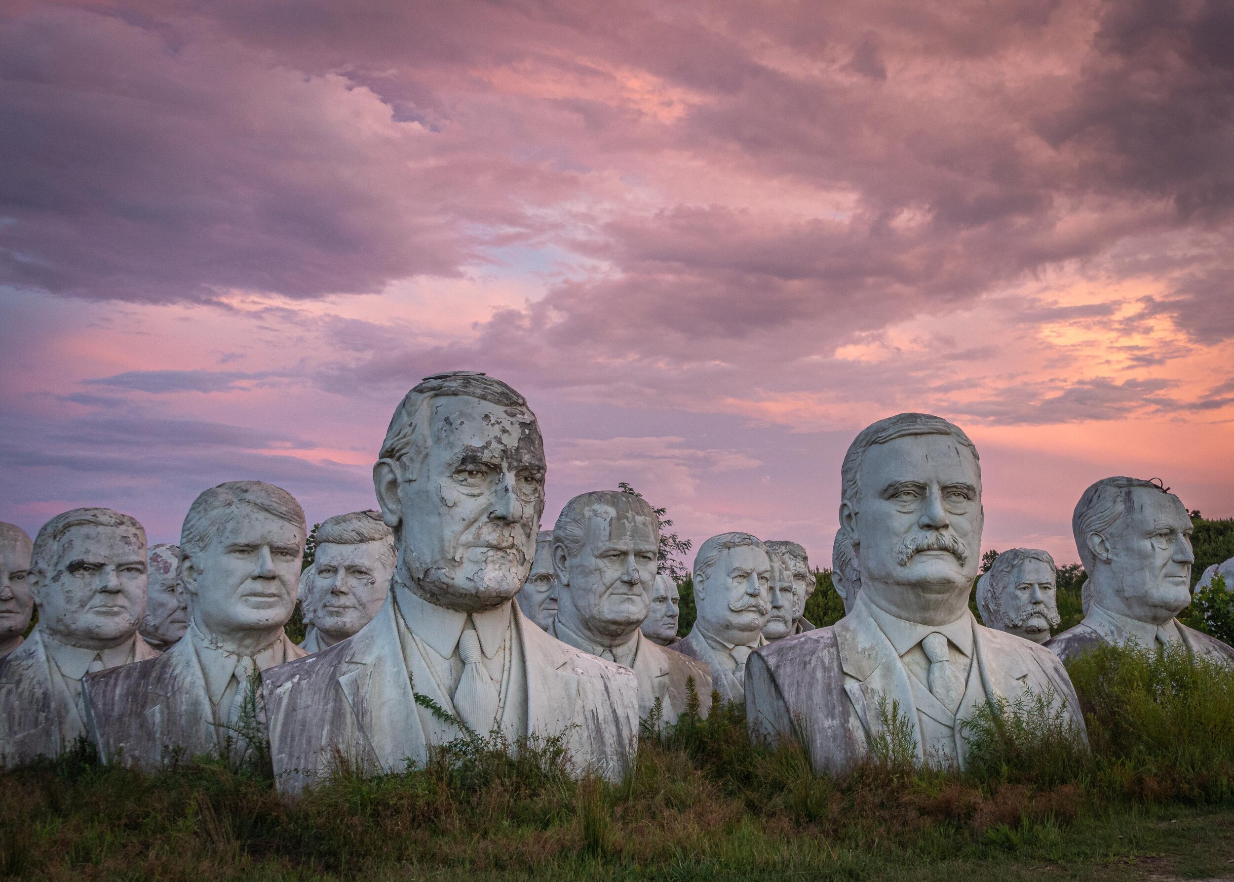 President's Heads Sunset