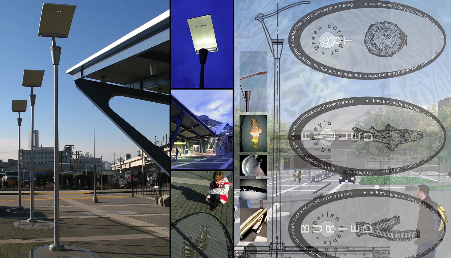 'Sq'ac way's', Katherine Kerr 2005, VCC skytrain station, Vancouver