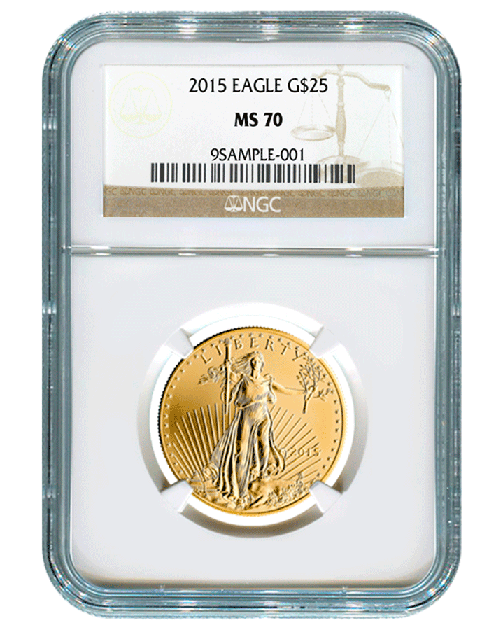 2015-W "Burnished" American Eagle Gold MS-70