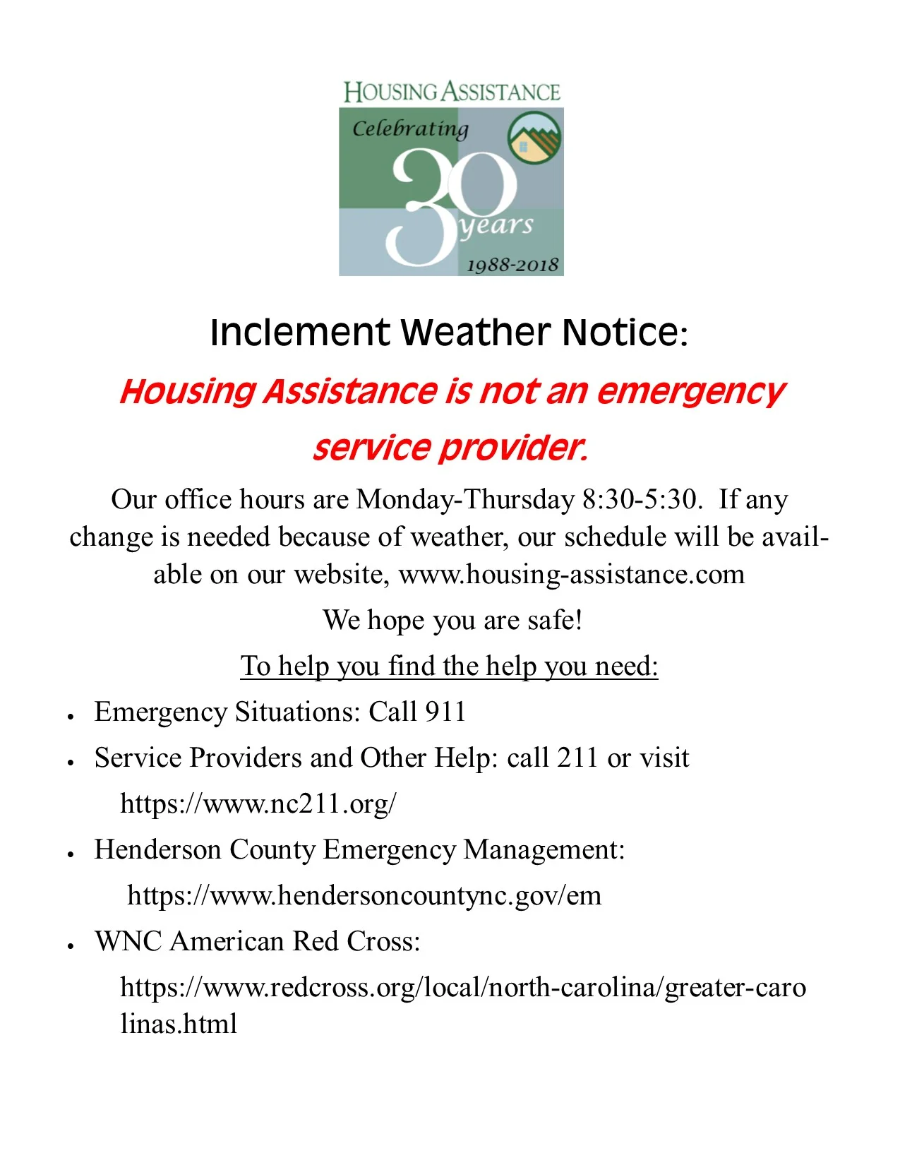 News — Housing Assistance Corporation WNC