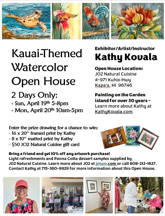 Watercolor Open House at JO2 - 2 DAYS ONLY